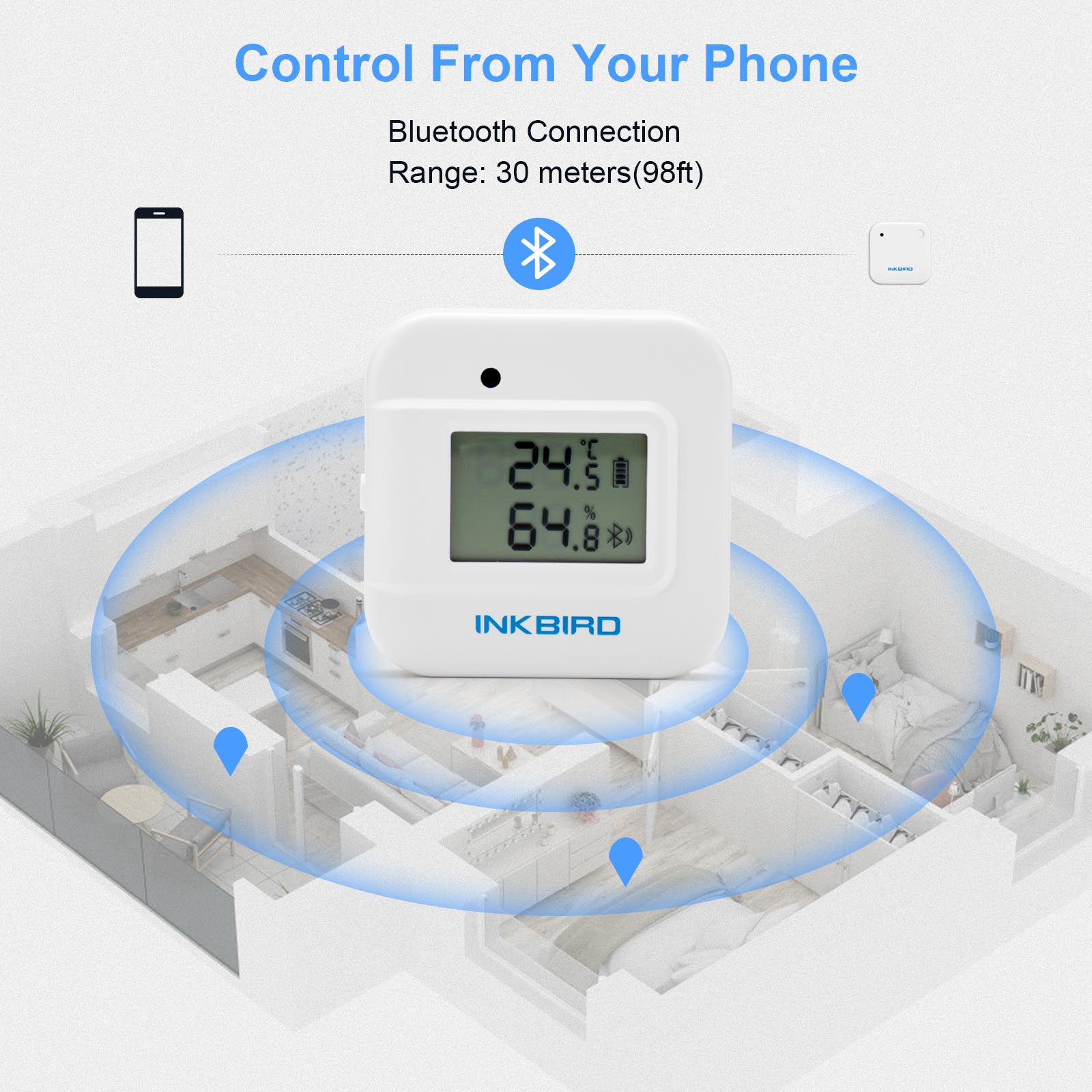 INKBIRD Bluetooth Thermometer  - Rain Gauge Digital review and price
