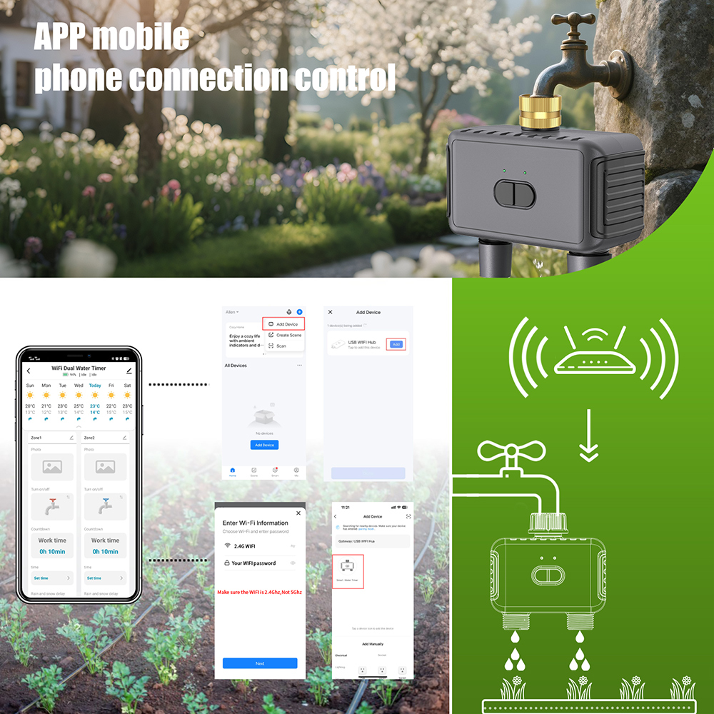 Tuya WiFi Water Timer Smart 2  - Smart Garden At Home review and price