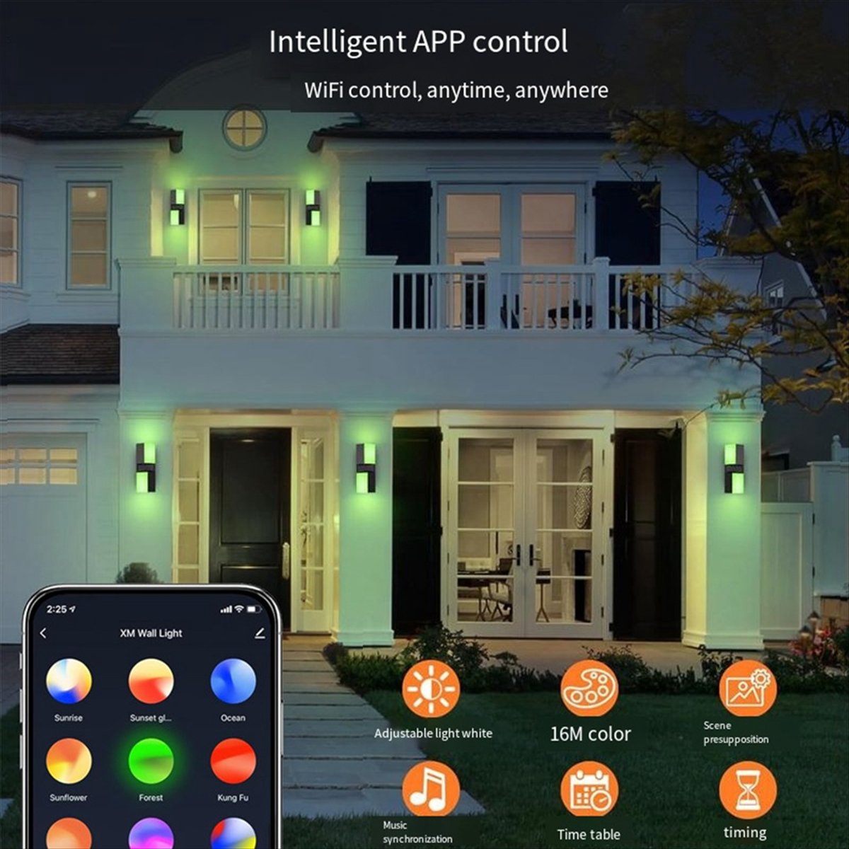 AA19 LED Wall Light Dual Head  - Smart Garden Smart Fence review and price