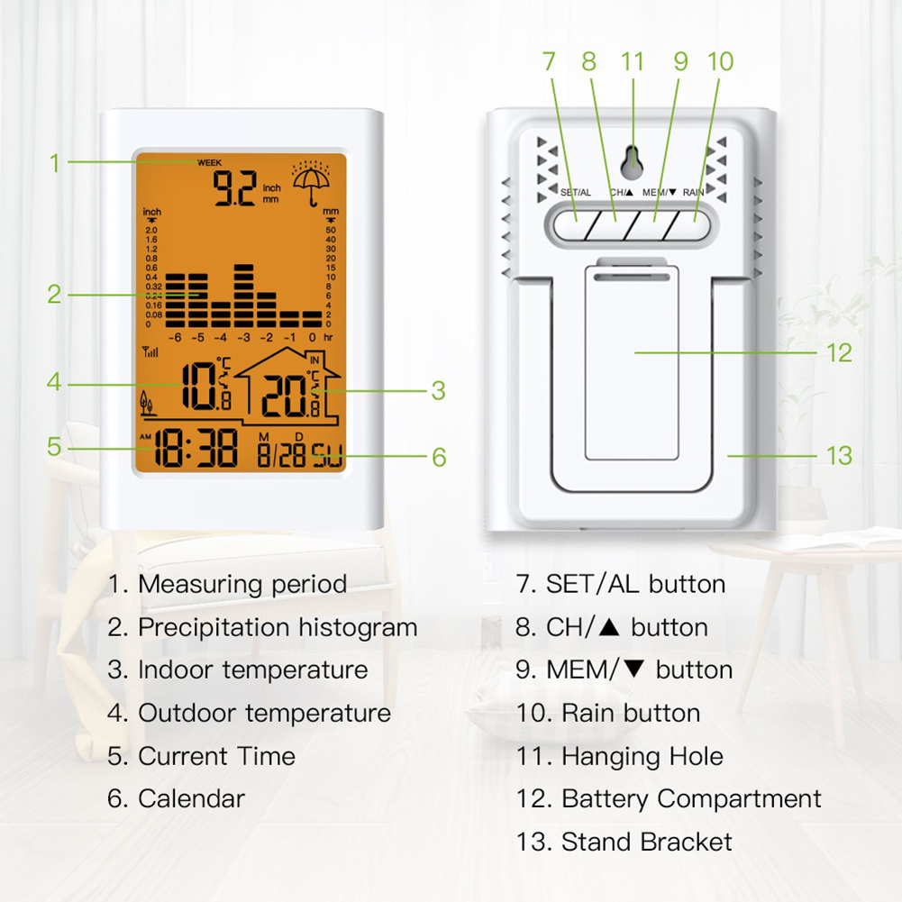 Wireless Rain Gauge Digital fo - Rain Gauge Digital review and price