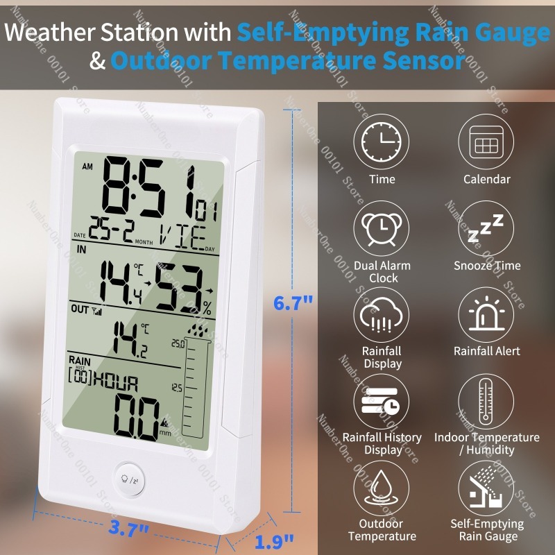 Wireless Weather Station with  - Rain Gauge Digital review and price