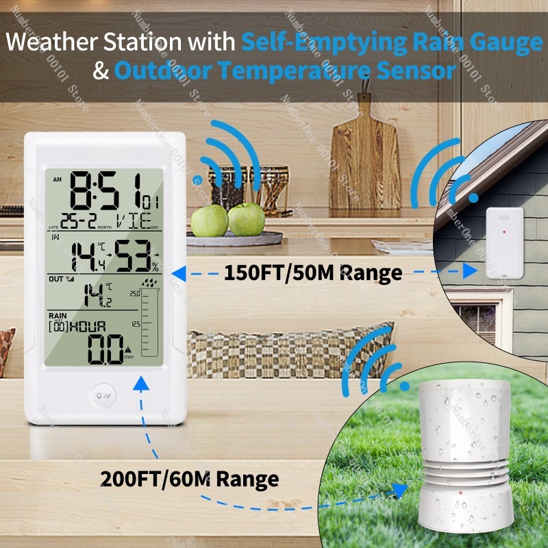 Wireless Weather Station with  - Rain Gauge Digital review and price