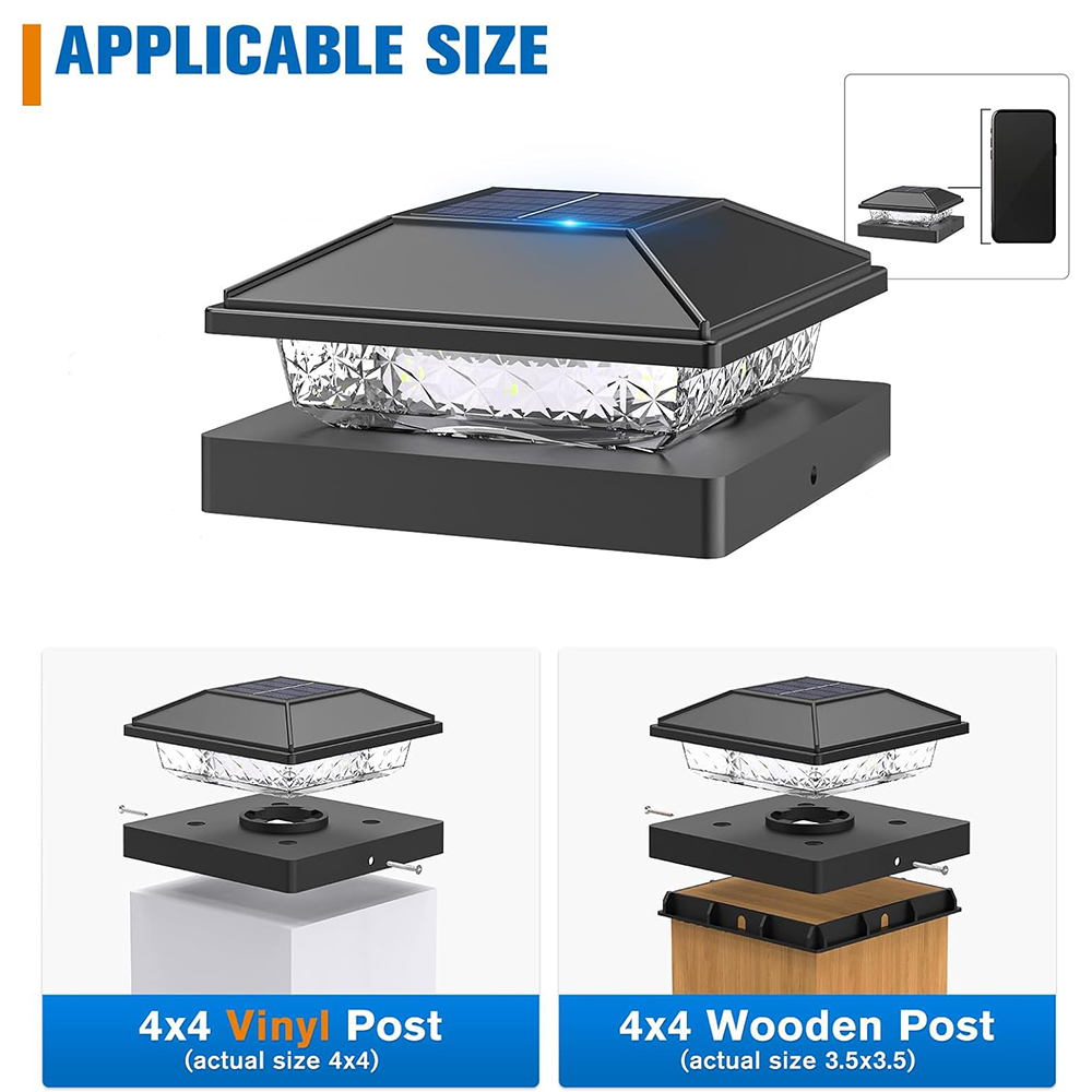 6/12X Outdoor Solar Post Cap L - Smart Garden Smart Fence review and price