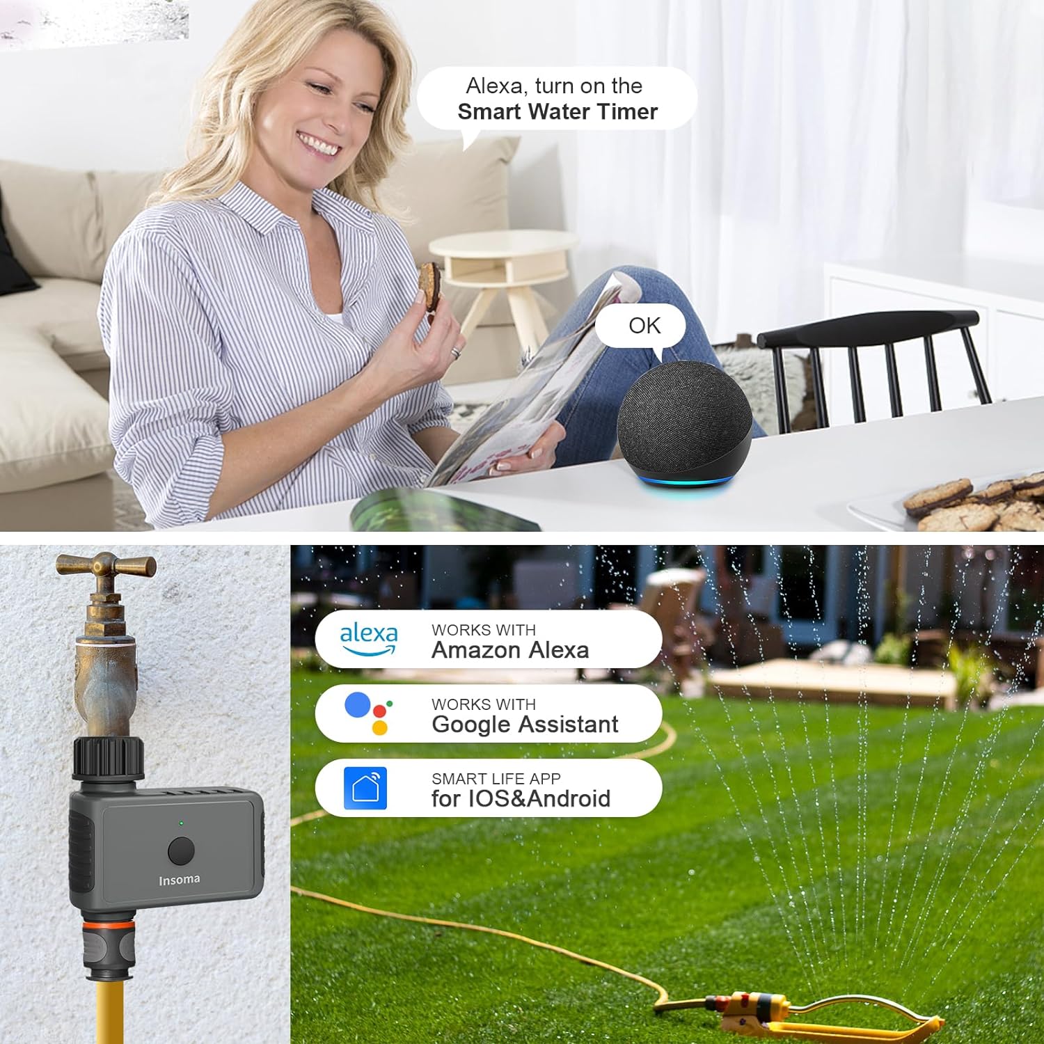Insoma Wifi Automatic Sprinkle - Smart Garden At Home review and price