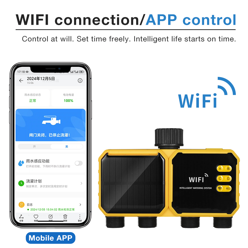 WiFi Solar Irrigation Timer 1/ - Smart Garden At Home review and price