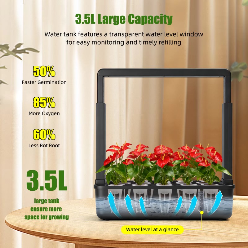 Indoor LED 15 Tube Hydroponics - Smart Garden At Home review and price