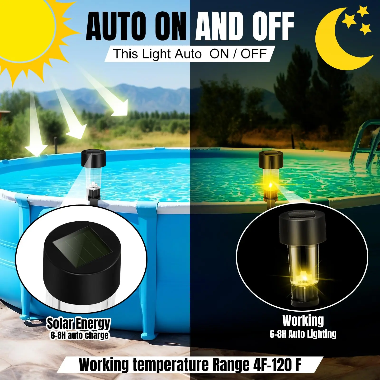 6/10PCSSolar Fence Lights Outd - Smart Garden Smart Fence review and price